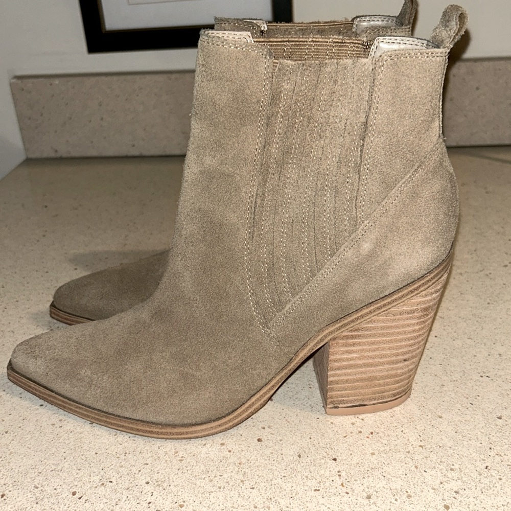 Suede booties